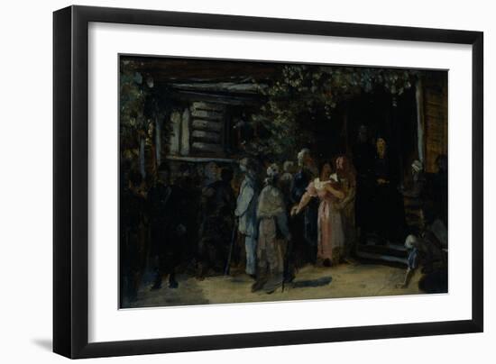 Visiting a Hermit, 1870S-Vasili Grigoryevich Perov-Framed Giclee Print