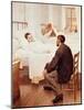 Visiting Day at the Hospital, 1889-Jules Jean Geoffroy-Mounted Giclee Print