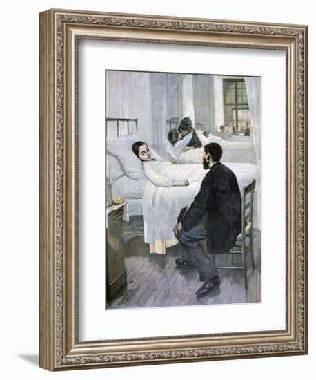 Visiting Day at the Hospital, 1893-Henry Jules Jean Geoffroy-Framed Giclee Print