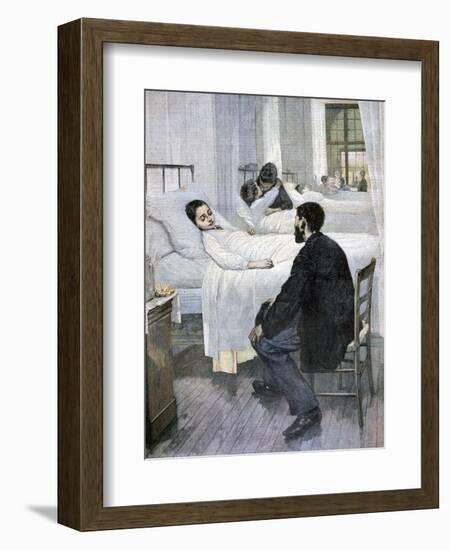 Visiting Day at the Hospital, 1893-Henry Jules Jean Geoffroy-Framed Giclee Print