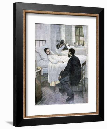 Visiting Day at the Hospital, 1893-Henry Jules Jean Geoffroy-Framed Giclee Print