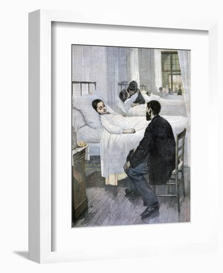 Visiting Day at the Hospital, 1893-Henry Jules Jean Geoffroy-Framed Giclee Print