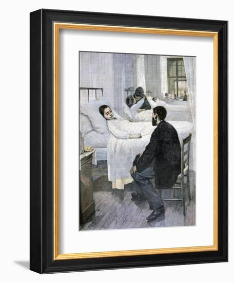 Visiting Day at the Hospital, 1893-Henry Jules Jean Geoffroy-Framed Giclee Print