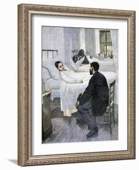 Visiting Day at the Hospital, 1893-Henry Jules Jean Geoffroy-Framed Giclee Print