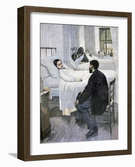 Visiting Day at the Hospital, 1893-Henry Jules Jean Geoffroy-Framed Giclee Print