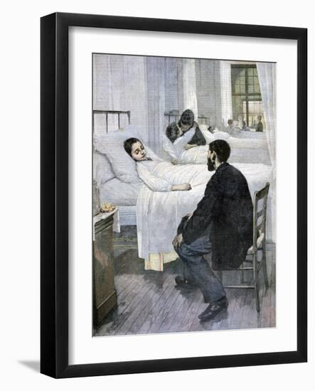 Visiting Day at the Hospital, 1893-Henry Jules Jean Geoffroy-Framed Giclee Print