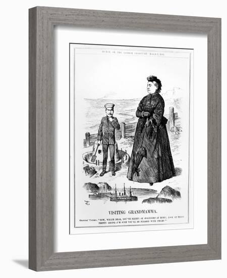 Visiting Grandmamma, Illustration from 'Punch', Published August 3 1889-John Tenniel-Framed Giclee Print