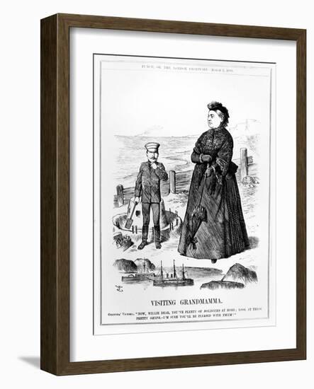 Visiting Grandmamma, Illustration from 'Punch', Published August 3 1889-John Tenniel-Framed Giclee Print