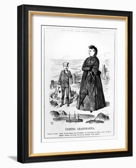 Visiting Grandmamma, Illustration from 'Punch', Published August 3 1889-John Tenniel-Framed Giclee Print