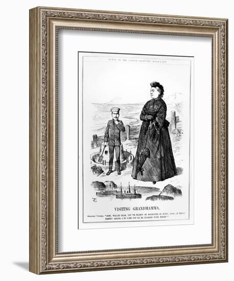 Visiting Grandmamma, Illustration from 'Punch', Published August 3 1889-John Tenniel-Framed Giclee Print