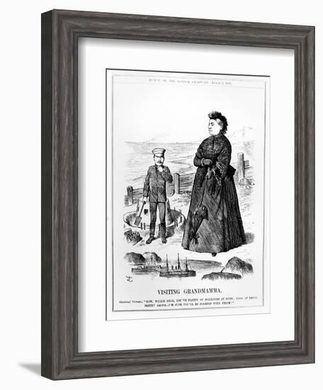 Visiting Grandmamma, Illustration from 'Punch', Published August 3 1889-John Tenniel-Framed Giclee Print