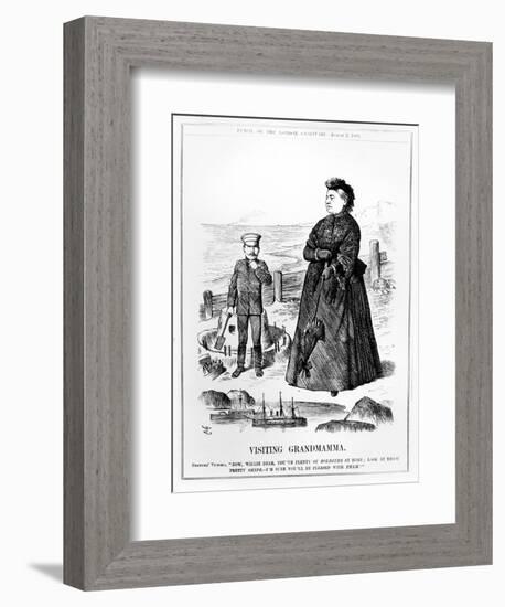 Visiting Grandmamma, Illustration from 'Punch', Published August 3 1889-John Tenniel-Framed Giclee Print