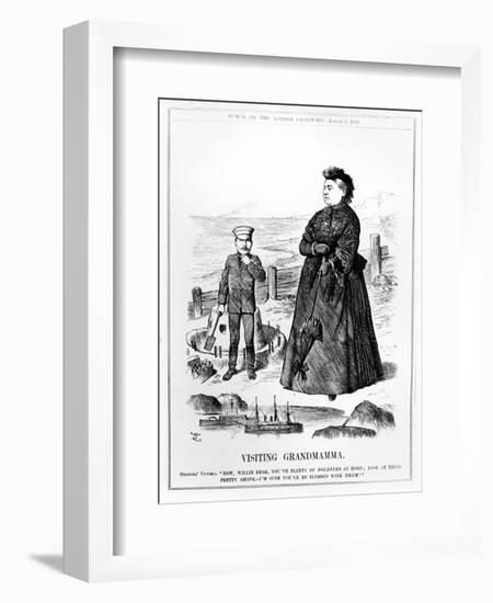 Visiting Grandmamma, Illustration from 'Punch', Published August 3 1889-John Tenniel-Framed Giclee Print