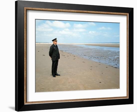 Visiting Normandy For 25th Anniversary D-Day Celebrations is Retired American General Omar Bradley-Bill Ray-Framed Photographic Print