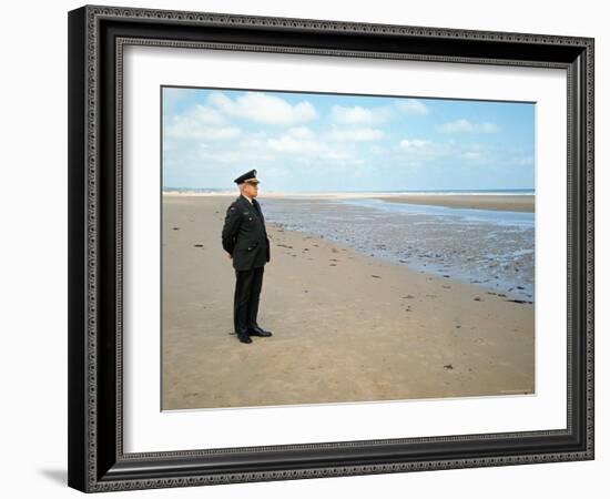 Visiting Normandy For 25th Anniversary D-Day Celebrations is Retired American General Omar Bradley-Bill Ray-Framed Photographic Print