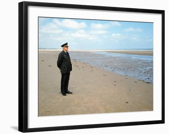 Visiting Normandy For 25th Anniversary D-Day Celebrations is Retired American General Omar Bradley-Bill Ray-Framed Photographic Print