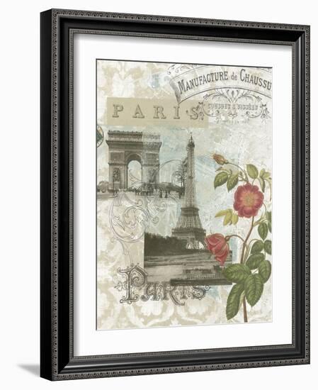 Visiting Paris-Jennifer Goldberger-Framed Art Print