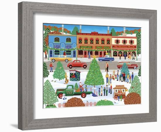 Visiting Santa-Mark Frost-Framed Giclee Print