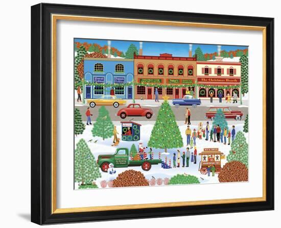 Visiting Santa-Mark Frost-Framed Giclee Print