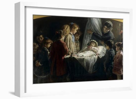 Visiting the Dead Little Girl (Visita Alla Piccola Morta)-Demetrio Cosola-Framed Giclee Print