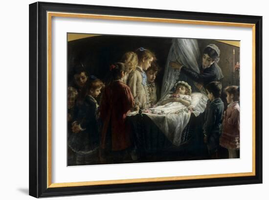 Visiting the Dead Little Girl (Visita Alla Piccola Morta)-Demetrio Cosola-Framed Giclee Print