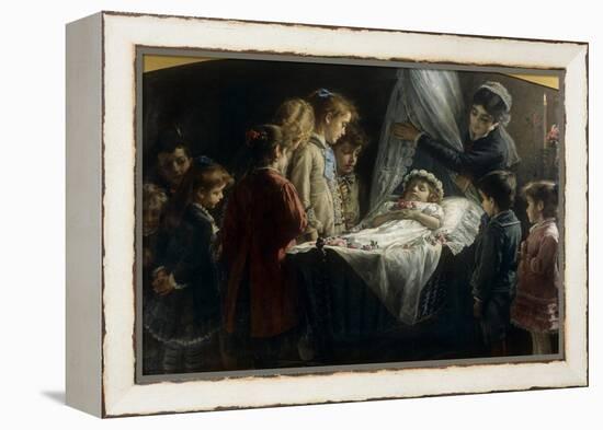 Visiting the Dead Little Girl (Visita Alla Piccola Morta)-Demetrio Cosola-Framed Premier Image Canvas