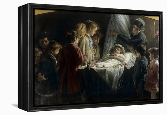 Visiting the Dead Little Girl (Visita Alla Piccola Morta)-Demetrio Cosola-Framed Premier Image Canvas