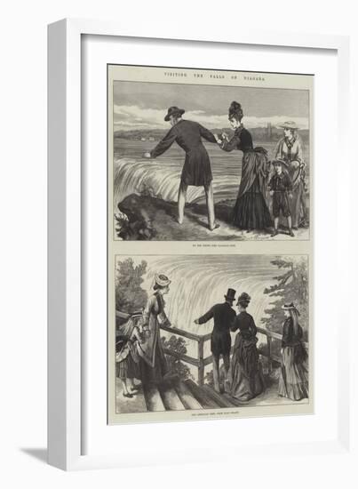 Visiting the Falls of Niagara-null-Framed Giclee Print