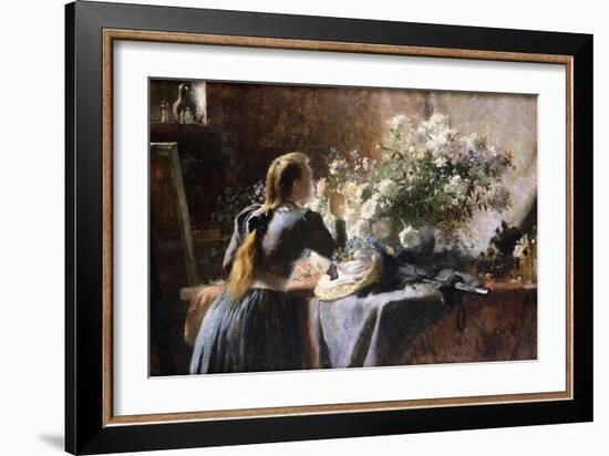 Visiting the Studio-Frans Mortelmans-Framed Giclee Print