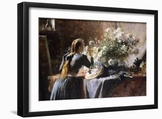 Visiting the Studio-Frans Mortelmans-Framed Giclee Print