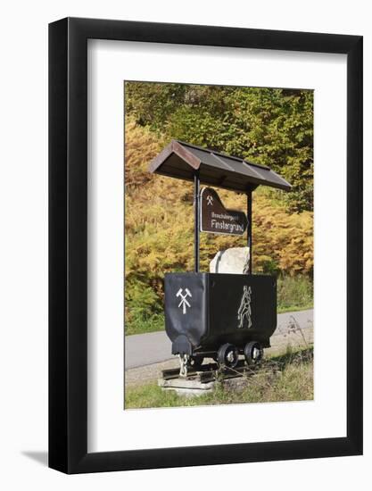 Visitor mine dark ground close Wieden, Black Forest, Baden-Wurttemberg, Germany-Markus Lange-Framed Photographic Print