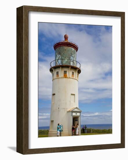 Visitors at Kilauea Lighthouse, Kauai, Hawaii, USA-Fred Lord-Framed Photographic Print