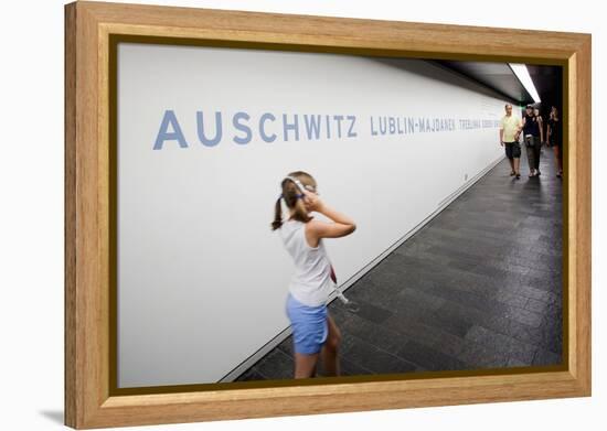 Visitors in Holocaust Museum-Felipe Rodriguez-Framed Premier Image Canvas