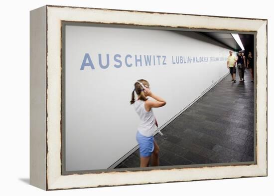 Visitors in Holocaust Museum-Felipe Rodriguez-Framed Premier Image Canvas