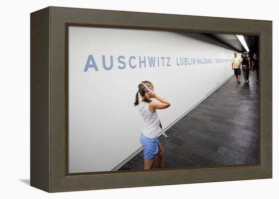 Visitors in Holocaust Museum-Felipe Rodriguez-Framed Premier Image Canvas