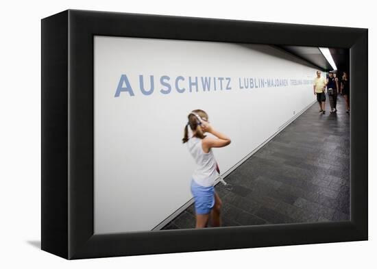 Visitors in Holocaust Museum-Felipe Rodriguez-Framed Premier Image Canvas