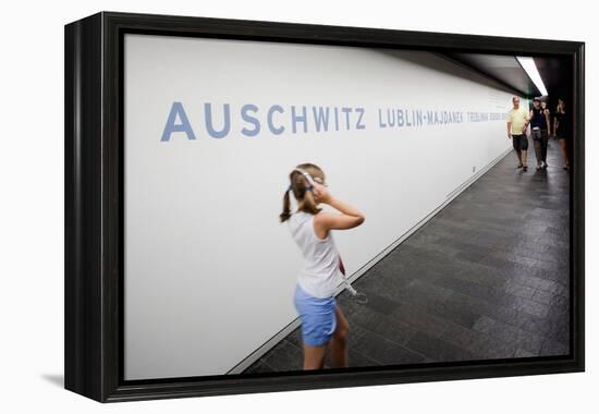 Visitors in Holocaust Museum-Felipe Rodriguez-Framed Premier Image Canvas