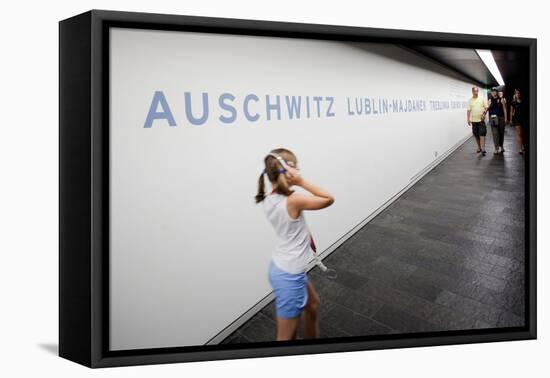 Visitors in Holocaust Museum-Felipe Rodriguez-Framed Premier Image Canvas