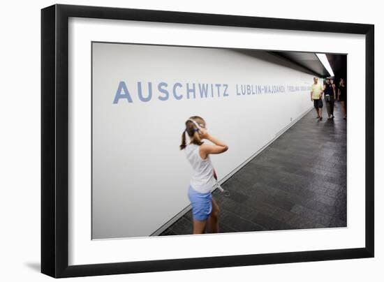 Visitors in Holocaust Museum-Felipe Rodriguez-Framed Photographic Print