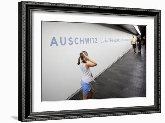 Visitors in Holocaust Museum-Felipe Rodriguez-Framed Photographic Print