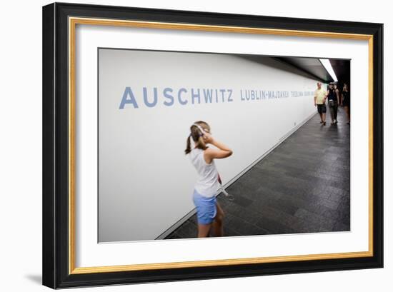 Visitors in Holocaust Museum-Felipe Rodriguez-Framed Photographic Print