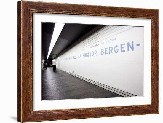 Visitors in Holocaust Museum-Felipe Rodriguez-Framed Photographic Print