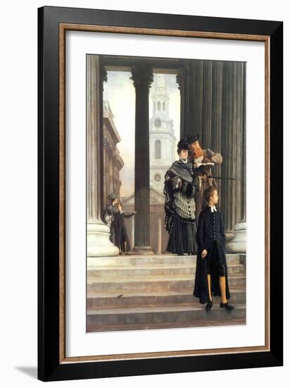 Visitors in London-James Tissot-Framed Art Print