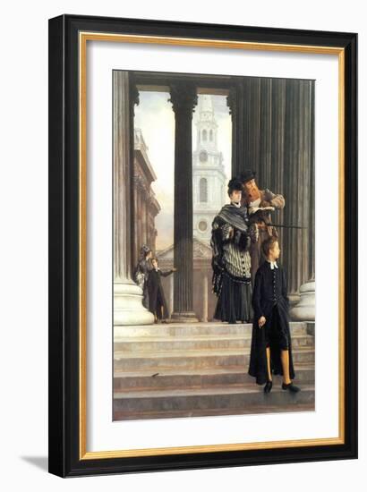 Visitors in London-James Tissot-Framed Art Print