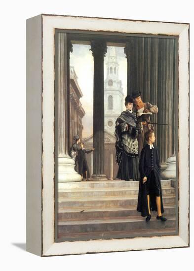 Visitors In London-James Tissot-Framed Stretched Canvas