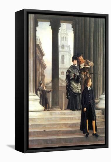 Visitors In London-James Tissot-Framed Stretched Canvas