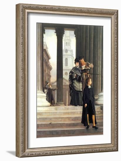 Visitors In London-James Tissot-Framed Art Print