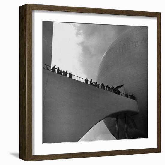 Visitors Inspect Democracity, The City of Tomorrow, at the New York World's Fair-David Scherman-Framed Photographic Print