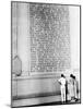 Visitors Reading the Inscription of Pres. Abraham Lincoln's Gettysburg Address, Lincoln Memorial-Thomas D^ Mcavoy-Mounted Photographic Print