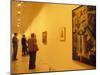 Visitors Studying Salvador Dali's El Hombre Invisible in Museo Nacional Centro De Arte Reina Sofia-Richard Nebesky-Mounted Photographic Print